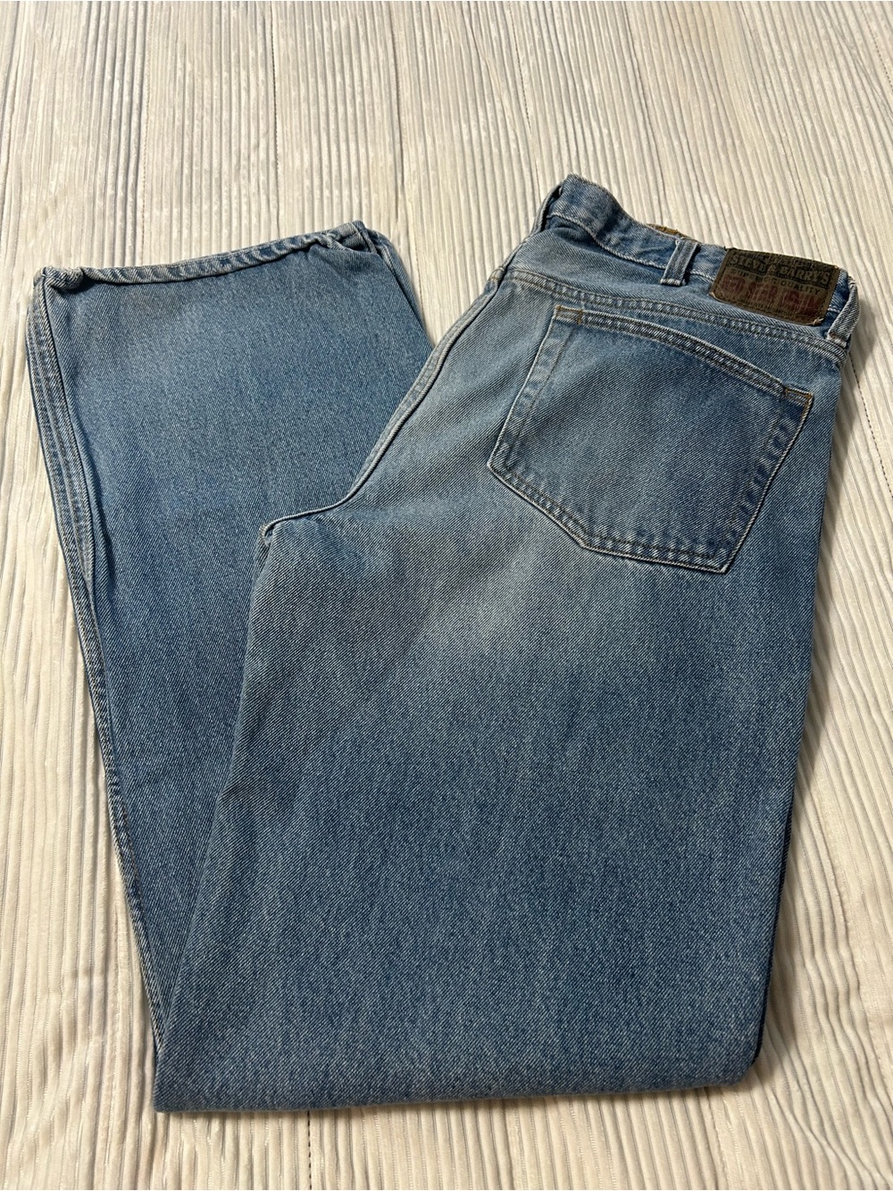 Steve & Barry's Men's Low Rise Bootcut in Light Blue Denim